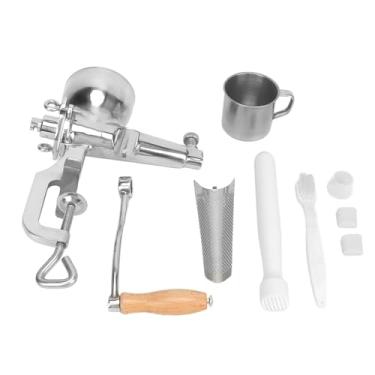 Imagem de Espremedor Manual, Máquina Extratora de Grama de Trigo Em Aço Inoxidável Com 3 Peneiras e Manivela para maçã, romã, Uva, Gengibre, Grama de Trigo, Aipo, Suco