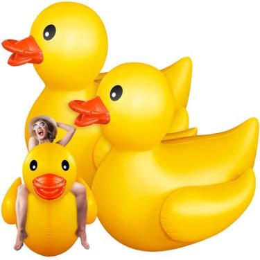 Imagem de Float inflável Duck Pool Hungdao de 5 pés para adultos, 2 unidades