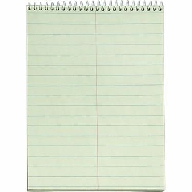 Imagem de TOPS Livros Steno, 15 x 23 cm, papel colorido verde, 60 folhas, pacote com 12 (8001)