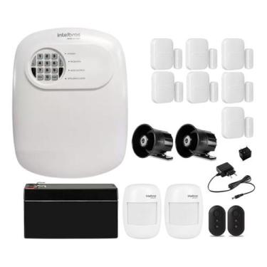 Imagem de Kit Alarme Intelbras ANM 24 NET com 9 Sensores Sem Fio e 2 Sirenes