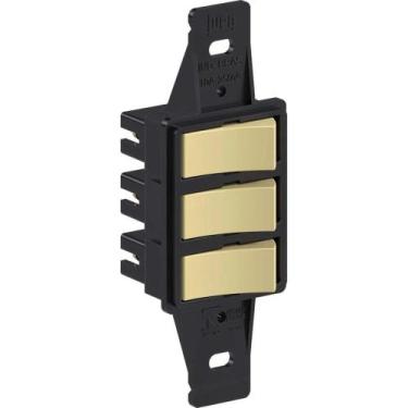 Imagem de Interruptor Paralelo Com 3 Teclas 10A 250Vca Tradicional Preto Weg