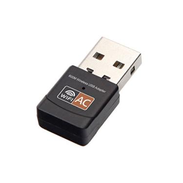 Imagem de Adaptador USB sem fio 600Mbps Realtek RTL8811CU Mini Tipo Dual Band 11AC WiFi Dongle IEEE 802.11 a b g n ac para laptop, desktop, IPTV, USB 2.0, adaptador de rede para Windows 10