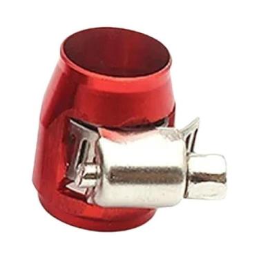 Imagem de Braçadeira De Acabamento Para Mangueira De Combustível De Alumínio Par