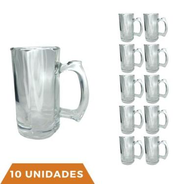 Imagem de 10 Caneca Cerveja e Chopp Restaurante Congelável 380ML - PRATICASA, 0 