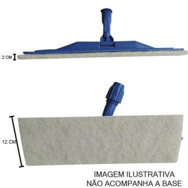 Imagem de Kit 3 Fibra Limpeza Leve Abrasiva Para Suporte LT Plus Branca 40cm - T