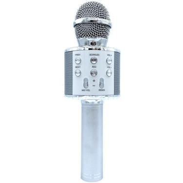 Imagem de Microfone bluetooth karaoke led - EBAI