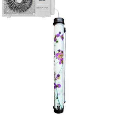 Imagem de Coletor De Água Drenoeco - 8L Cor Flores Lilás - 97Cm.