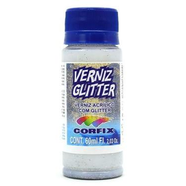 Imagem de Verniz Glitter 60ml - Corfix, 502 PRATA