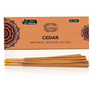 Imagem de Pacotes de incenso Raajsee Cedar 100% natural e orgânico, pacote de 10
