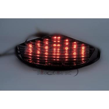 Imagem de TOPZONE Compatível com Ducati 2012-2013-2014 MONSTER 659 / MONSTER 795; luz traseira de freio de LED + indicadores de seta integrados (cor colorida)