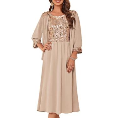 Imagem de Vestido de lantejoulas GRACE KARIN para mamãe, festa de casamento form