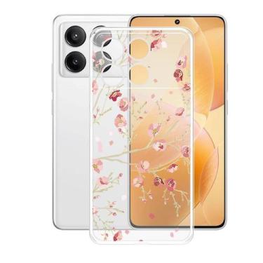 Imagem de Capa de telefone AQGGIIXY para Xiaomi Poco X6 Pro 6.67 Transparente