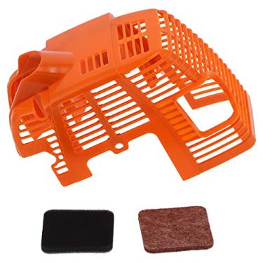 Imagem de Tampa do motor substituição do filtro de ar original padrão tampa do motor substituição direta para aparadores tampa do cilindro do motor de para cortador de grama FS75 80 85 85R