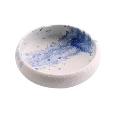 Imagem de prato de lanche Tigelas para molho de soja, tigelas cerâmica para, conjunto para, pequenas para acompanhamento tigela de sopa(Blue)