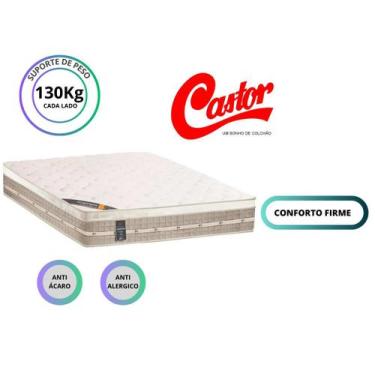 Imagem de Colchão Castor Queen Premium Tecnopedic 158x198x30 - Linha Alta c/ Pil