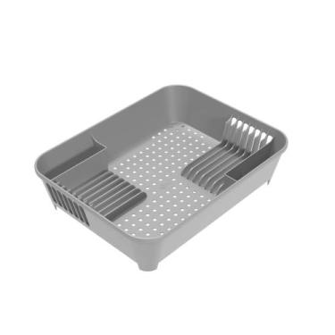 Imagem de Escorredor de Louças Coza Basic 45,5 x 35 x 11 cm Cinza Frio