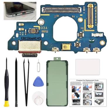 Imagem de Substituição da porta de carregamento compatível com Galaxy S20 FE US Variants SM-G781U/V/U1/W Series, inclui guia e ferramentas