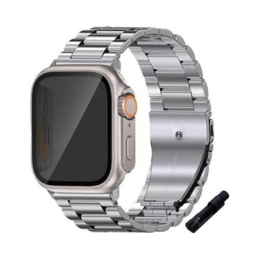 Imagem de Pulseira De Aço Inoxidável Para Apple Watch 45mm 41mm 40mm 44mm Bracel