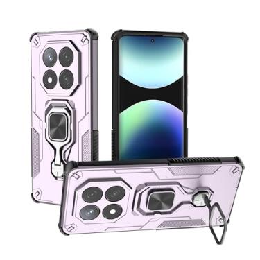 Imagem de SORAKA Capa para Xiaomi Poco X7 com suporte de metal rotativo de 360 graus, peça magnética de ferro para suporte magnético de telefone para carro