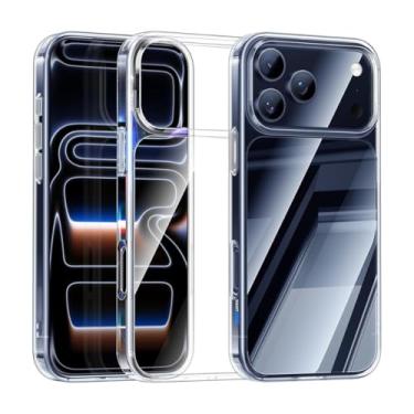 Imagem de Capa Capinha Clear Case Space X Rígida Anti Amarelamento Resistente Para iPhone (iPhone 17 Pro Max)