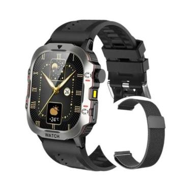 Imagem de Relógio Inteligente Militar Unissex Resistente Com Lanterna, Monitor D