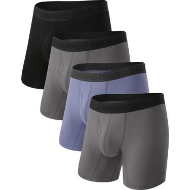 Imagem de Cueca boxer masculina ultrarrespirável BAMBOO COOL