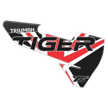 Imagem de Protetor Adesivo Escapamento Compatível Tiger 800 Xcx 2020 - Resinado 