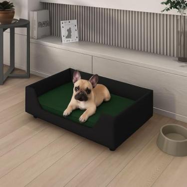 Imagem de Cama Cachorro e Gato Lux Premium Almofadada - Caminha Pet - Kazza Shop (Verde)