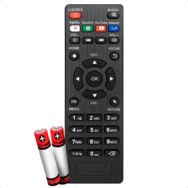 Imagem de Controle Remoto Compativel Com Receptor STV-2000 Teclas Youtube Spotif