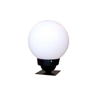 Imagem de Luminária Colonial para Muro em Alumínio com Globo em Vidro - Luminári