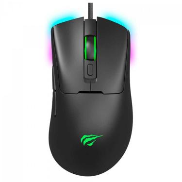 Imagem de Mouse Gamer Havit MS966 - 12000dpi - Iluminação RGB - 7 Botões - Preto - HVMS-MS966-BN