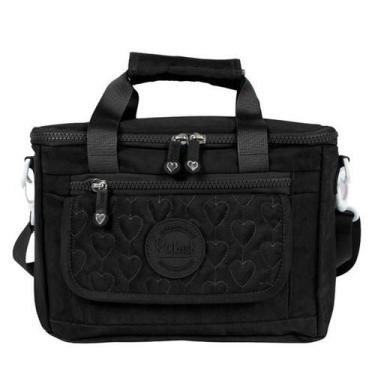 Imagem de Lancheira Térmica Juvenil Rabisk Colors RK4105 Impermeável Preta, Pret