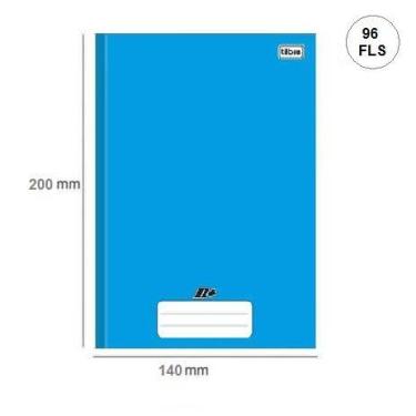 Imagem de Caderno 1/4 Brochura Linha C/D 96 Fls Azul - Tilibra, Azul