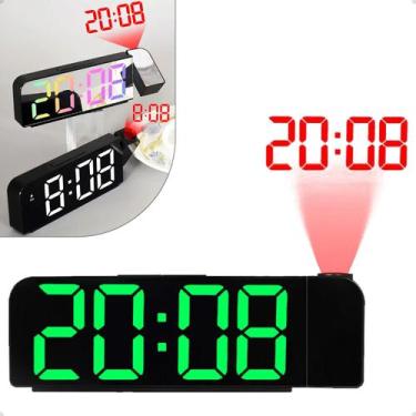 Imagem de Relógio Despertador Projetor De Led Temperatura Hora Data Top - HOME G