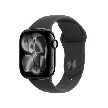 Imagem de Apple Watch Series 11 GPS 42mm Preto Brilhante Pulseira M/G Esportiva Preta