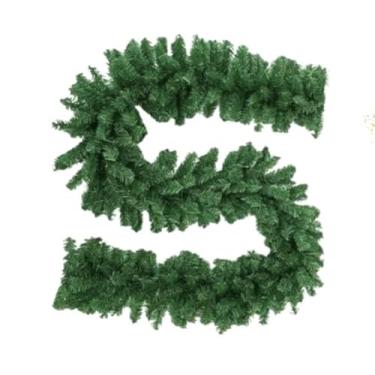 Imagem de Kit Festão Aramado Luxo 2,70m Decoração Natal Verde 200 Galhos Pode Moldar Use em Diversos Cenários Natalinos (3 Festão Aramado)