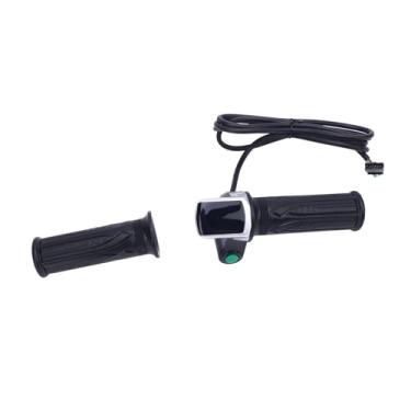 Imagem de RiToEasysports Apertos de Bicicleta, Aperto de Acelerador de Bicicleta Elétrica de Borracha ABS 48V Com Display de Bateria para Guidão de 22,2 Mm