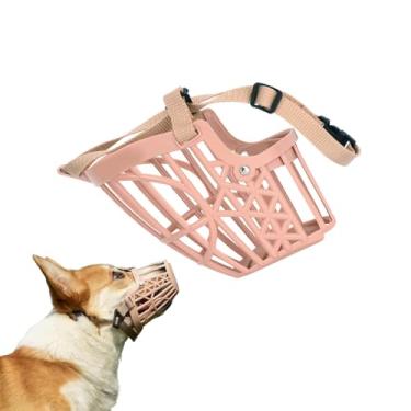 Imagem de Capas de boca para cães de pequeno e médio porte, máscaras antilatidos ao ar livre, máscaras antimordidas e comidas desordenadas, boca que não moe, adequada para 2,3 a 3,6 kg