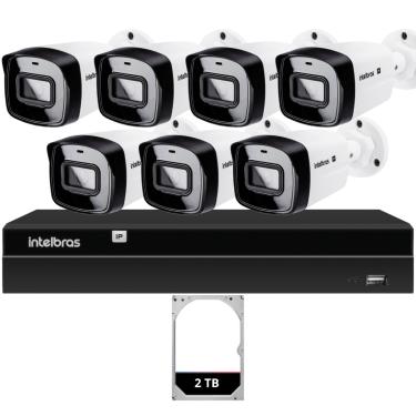 Imagem de Kit CFTV 7 Câmeras IP Intelbras NVD 1408P HD 2TB