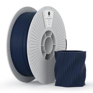 Imagem de kexcelled Filamento PETG fosco 1,75 mm, superfície fosca de filamento de impressora 3D PETG azul marinho, precisão dimensional +/- 0,03 mm, carretel de papelão de 1 kg (1 kg) serve para a maioria das