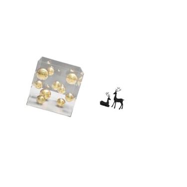 Imagem de Fenteer Ornamento Decorativo em Acrílico com Estatueta de Veado, Escultura em Resina para Mesa, Escritório, Prateleira, Sala de Estar, Sala de Estudo