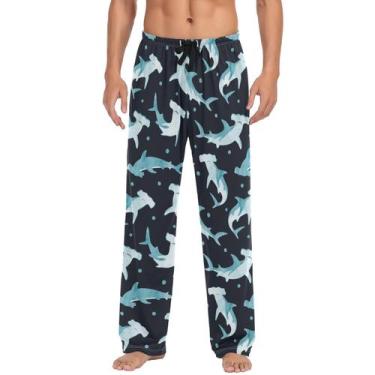 Imagem de Calça de pijama feminina Anyangquji Comfy Lounge, cintura elástica, GG