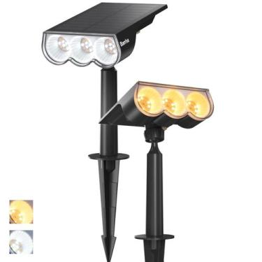Imagem de Refletores solares Barrina 6500K e 2700K 36 LEDs, 2 pacotes