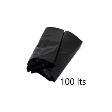 Imagem de Saco De Lixo Preto Reforçado 100 Litros - Pacote 100 Und. Co - Higipac