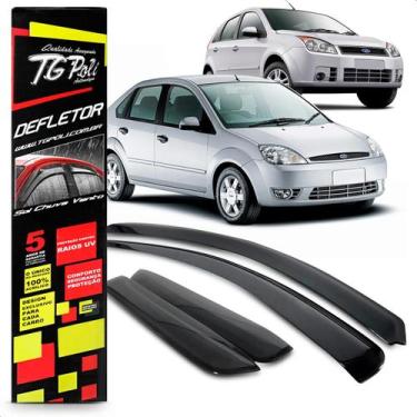 Imagem de Calha Chuva Slim Fiesta Hatch Sedan Rocam 4 Portas 2002 2003 2004 2005