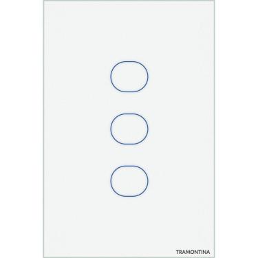 Imagem de Interruptor Touch Smart Tramontina Branco 3 Canais Tramontina