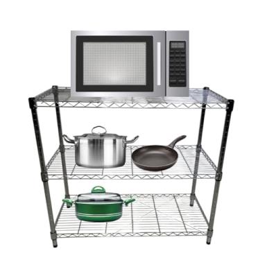 Imagem de Rack de Aço Cromado Estante Aramada 90 Cm Uteall