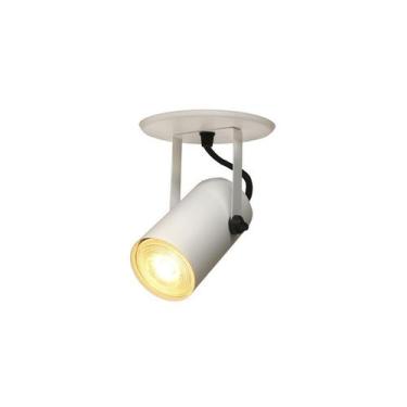 Imagem de Spot Móvel Taschibra Cannon para 1 Lâmpada Par 20 E27 Bivolt, Branco