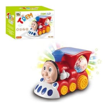 Imagem de Trem Bate E Volta Com Som E Luz + Globo Giratório Infantil - TOYS
