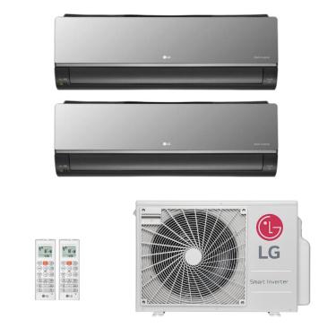Imagem de Ar-Condicionado Multi Split Inverter LG 18.000 (2x Evap HW Artcool 12.000) Quente/Frio 220V R-32